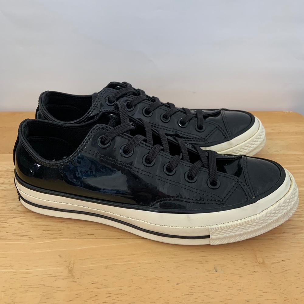 Converse Chuck 70 Ox 'Black Patent' Sneakers Size 5.5 - Picture 5 of 10